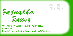 hajnalka rausz business card